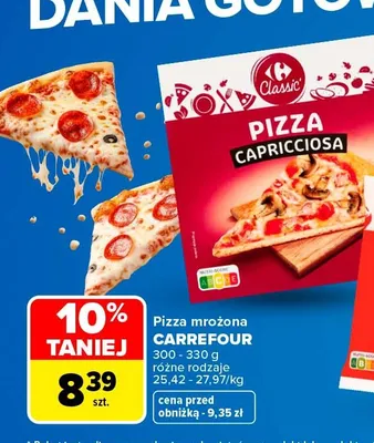 Pizza mrożona Carrefour Capricciosa promocja w Carrefour Market