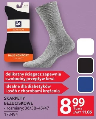 Skarpety bezuciskowe promocja w Selgros