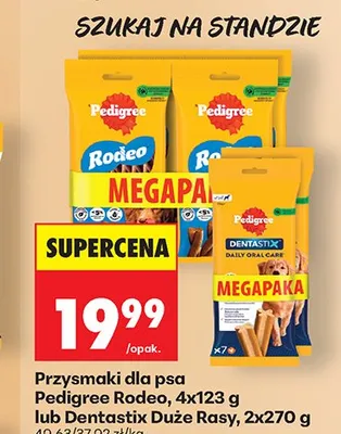 Przysmak dla psa Pedigree Dentastix Duże Rasy promocja w Biedronka