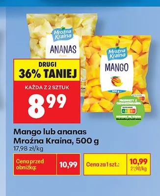 Mrożony ananas Mroźna Kraina promocja w Biedronka