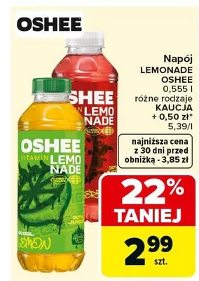 Napój Lemonade różne rodzaje kaucja + 0,50 zł promocja w Carrefour Market