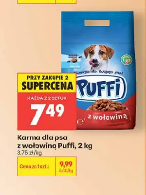 Karma dla psa Puffi z wołowiną promocja w Biedronka