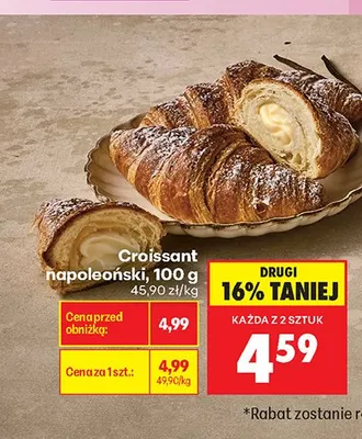 Croissant napoleoński promocja w Biedronka
