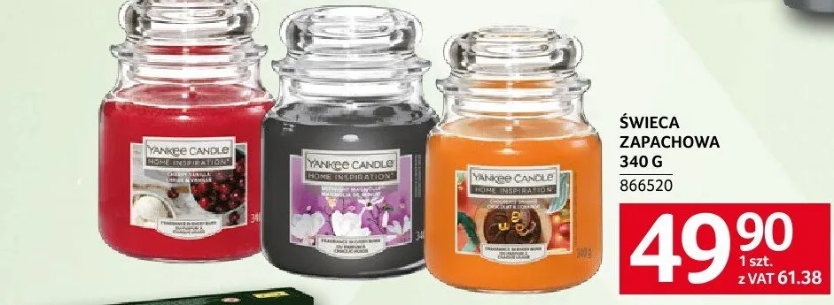 Świeca zapachowa 340 g 566520 promocja w Selgros