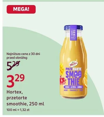 Przetarte smoothie promocja w Rossmann