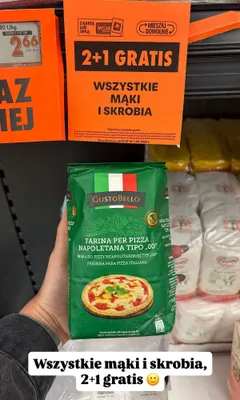 Mąka do pizzy neapolitańskiej typ 00 GustoBello promocja w Biedronka
