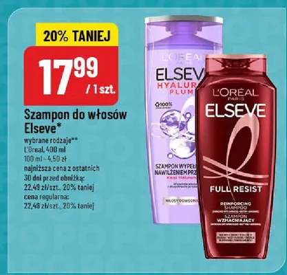 Szampon do włosów promocja w POLOmarket