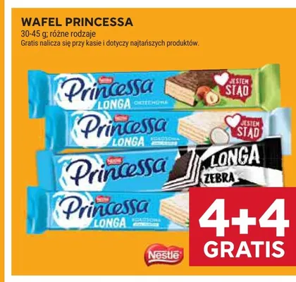 Wafel Princessa Longa Zebra promocja w Stokrotka