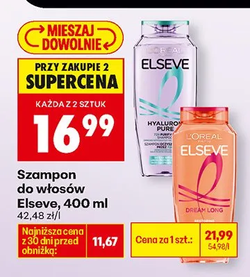 Szampon do włosów Hyaluronic Pure promocja w Biedronka