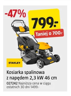 Kosiarka spalinowa z napędem Stanley promocja w Jula