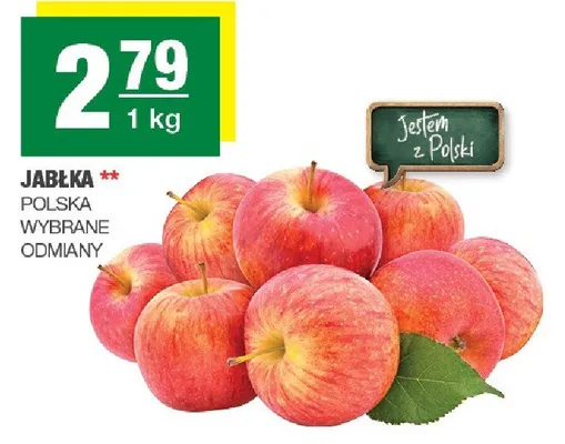 Jabłka wyborne odmiany promocja w SPAR