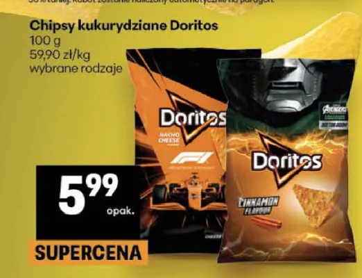 Chipsy kukurydziane Doritos Cinnamon Flavour promocja w Delikatesy Centrum
