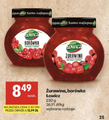Borówka Łowicz promocja w Delikatesy Centrum