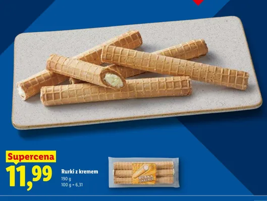 Rurki z kremem Lidl promocja w Lidl