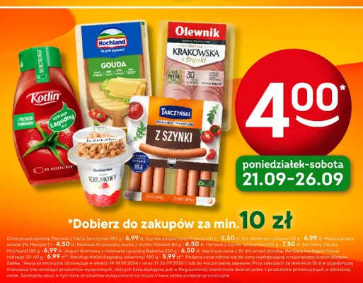 Ketchup łagodny Kotlin promocja w Żabka