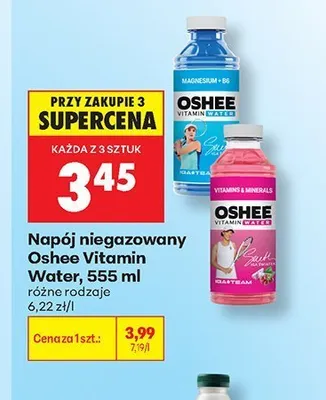 Napój niegazowany Oshee Vitamin Water Magnesium + B6 promocja w Biedronka