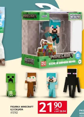 Figurka Minecraft 6,5cm Jada promocja w Selgros