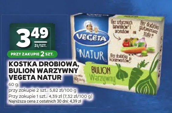 Kostka drobiowa Vegeta Natur promocja w Stokrotka