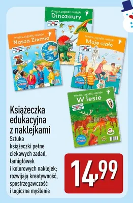 Książeczka edukacyjna z naklejkami promocja w Aldi