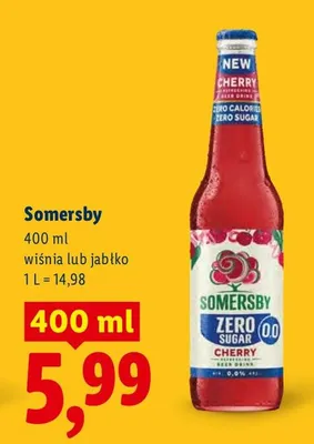 Cydr wiśnia lub jabłko promocja w Lidl