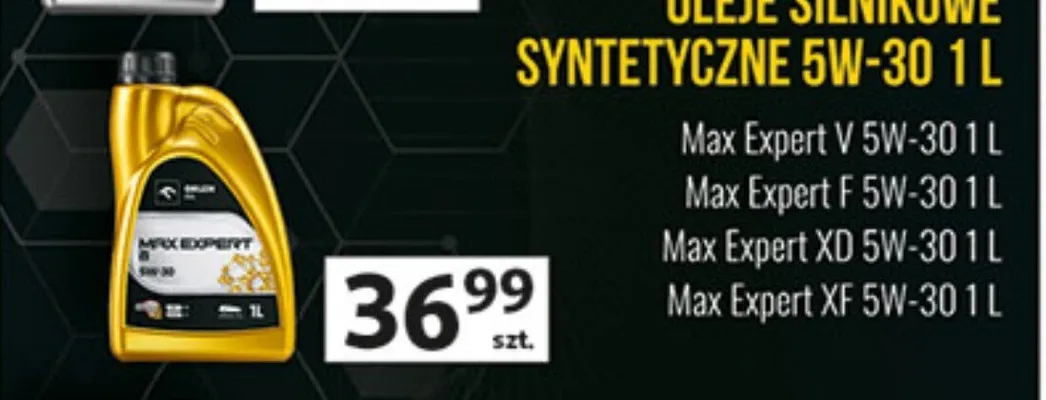 Olej silnikowy syntetyczny Max Expert V 5W-30 promocja w Auchan