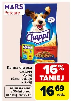 Karma dla psa Chappi różne rodzaje promocja w Carrefour