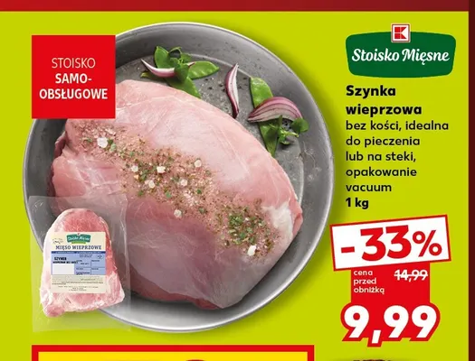 Szynka wieprzowa bez kości promocja w Kaufland