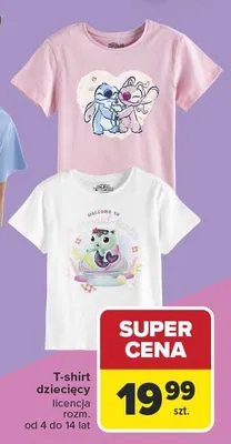 T-shirt dziecięcy licencja promocja w Carrefour