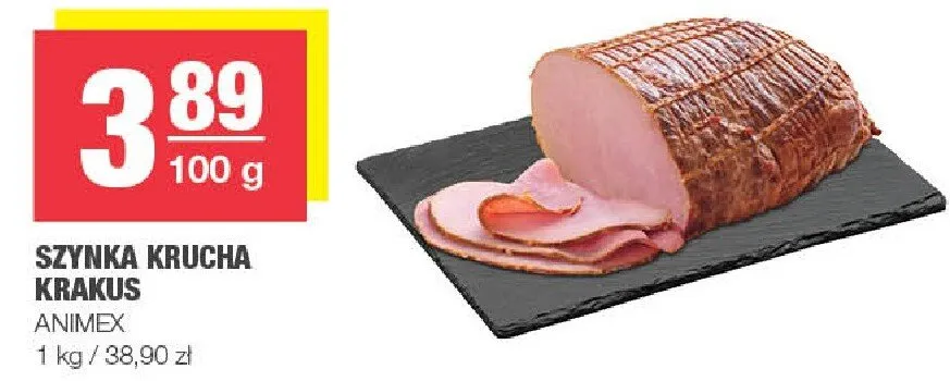 Szynka krucha Krakus promocja w SPAR