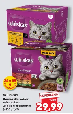 Karma dla kotów Whiskas Pure Delight promocja w Kaufland