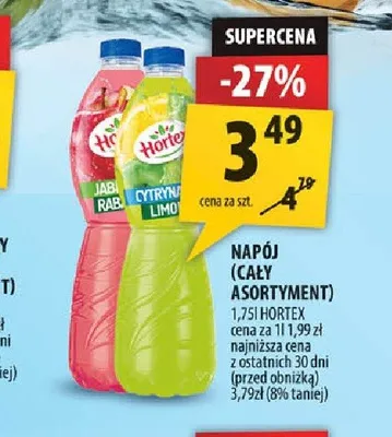 Napój Hortex Cytryna Limonka promocja w Arhelan