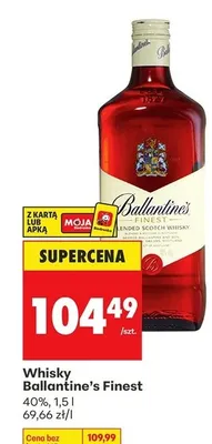 Whisky Ballantine's Finest promocja w Biedronka