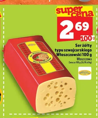 Ser żółty typu szwajcarskiego Włoszczowski Włoszczowa promocja w TOPAZ