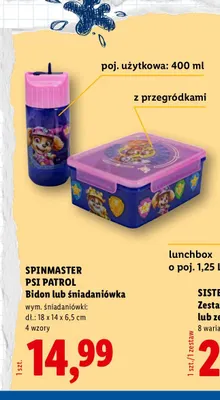Bidon Psi Patrol Spinmaster promocja w Lidl