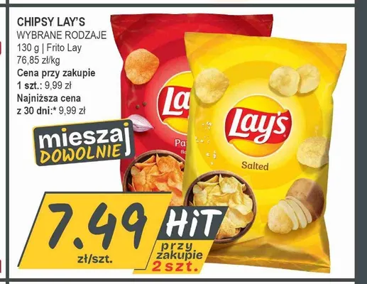 Chipsy Lay's Salted promocja w Słoneczko
