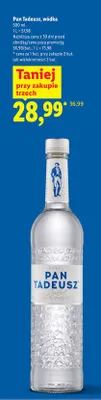 Wódka Pan Tadeusz, 500 ml promocja w Lidl
