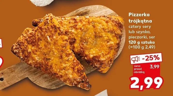 Pizzerka trójkątna cztery sery promocja w Kaufland