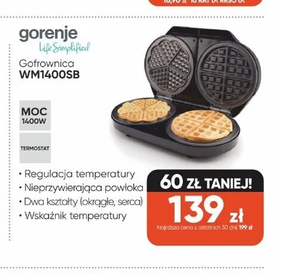 Gofrownica Gorenje WM1400SB promocja w Max Elektro