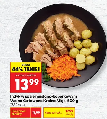 Indyk w sosie maślano-koperkowym promocja w Biedronka