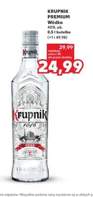 Wódka Krupnik Premium promocja w Kaufland