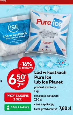 Lód w kostkach promocja w Żabka