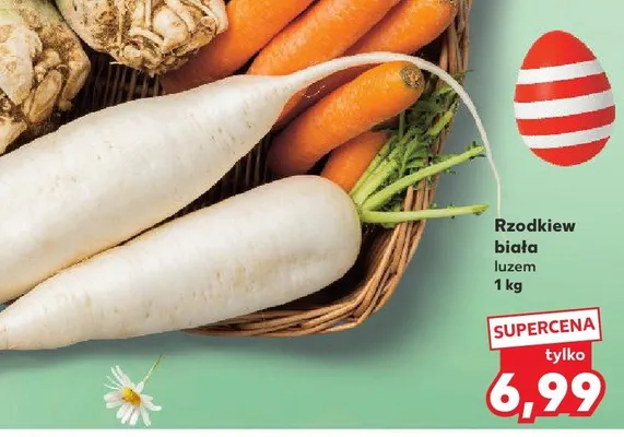 Rzodkiew biała luzem promocja w Kaufland