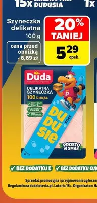 Szyneczka delikatna Duda Dudusie promocja w Carrefour Market
