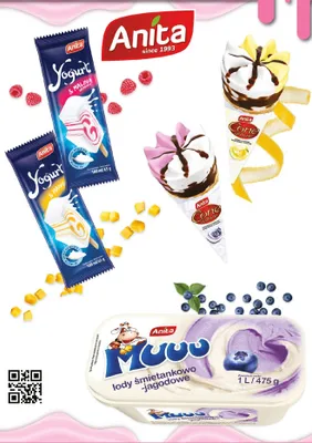 Lody Cone d'amore śmietankowo-cytrynowe Anita promocja w POLOmarket