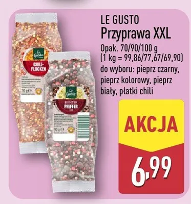 Przyprawa XXL pieprz biały promocja w Aldi