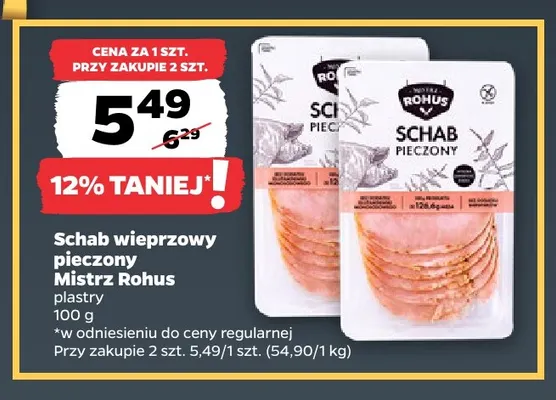 Schab wieprzowy pieczony Mistrz Rohus promocja w Netto