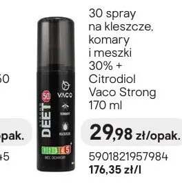 Spray na kleszcze, komary i meszki Vaco Strong 170 ml promocja w Castorama