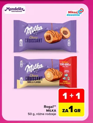 Rogal Milka Choco Croissant Vanilla Flavour promocja w Carrefour Market