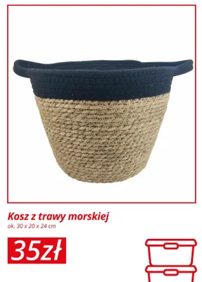 Kosz z trawy morskiej promocja w KiK