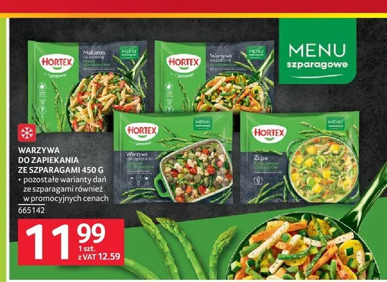 Makaron na patelnię ze szparagami Hortex promocja w Selgros